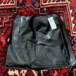 Abercrombie & Fitch Vegan Leather Skirt Size XS